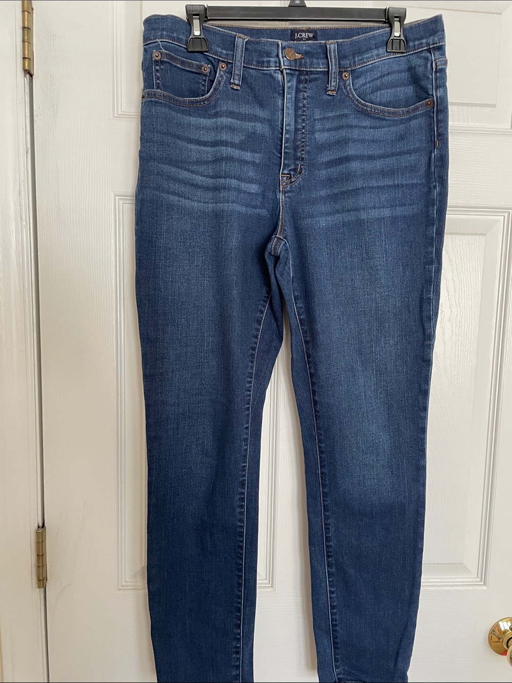 J. Crew Factory Women’s Skinny Jeans in Dark Blue Denim